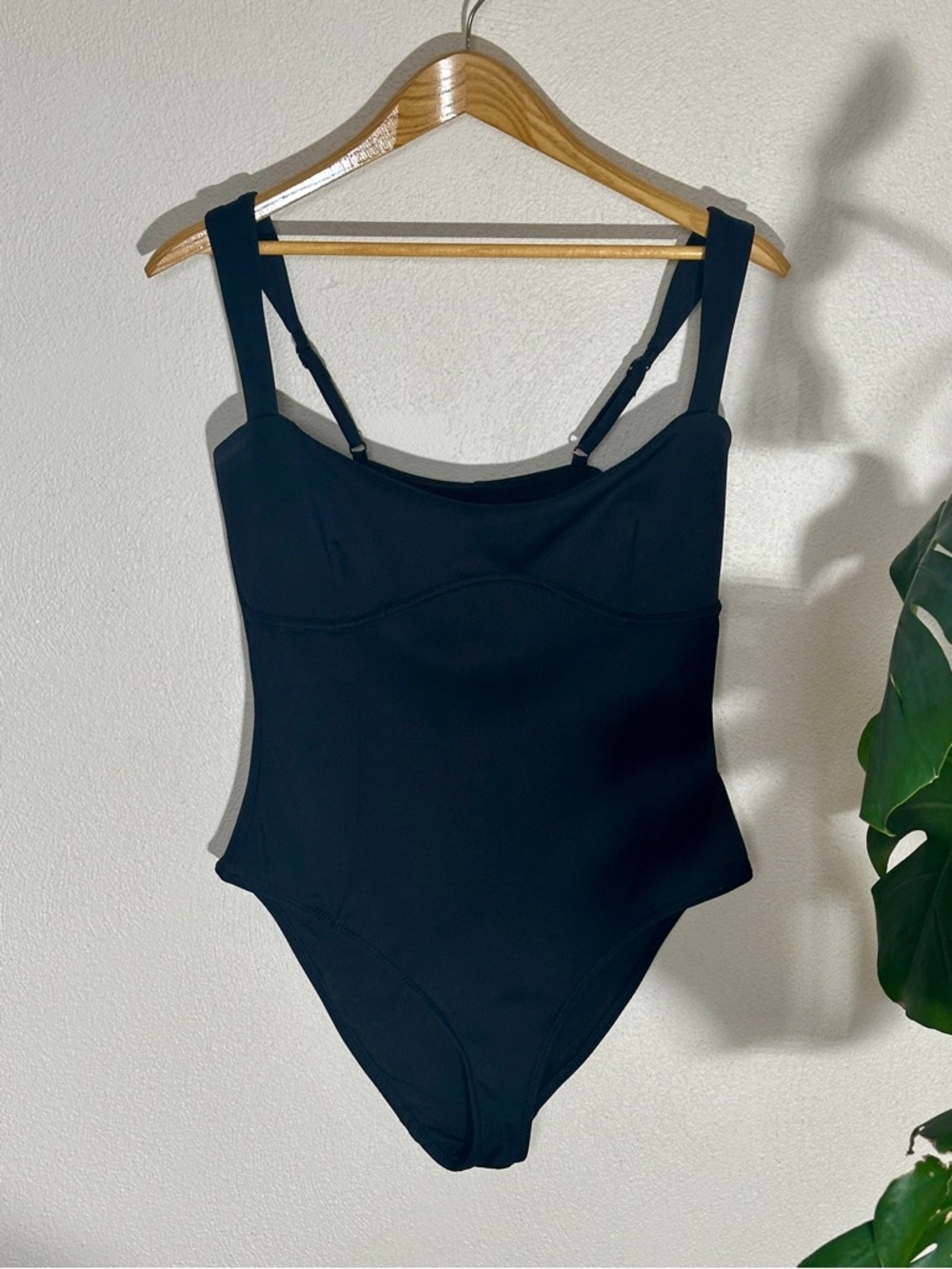 Good American Black One-Piece Swimsuit
